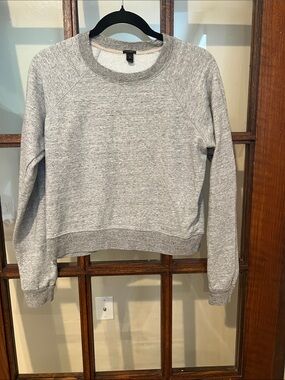 J. Crew Heather Gray Crewneck Sweater